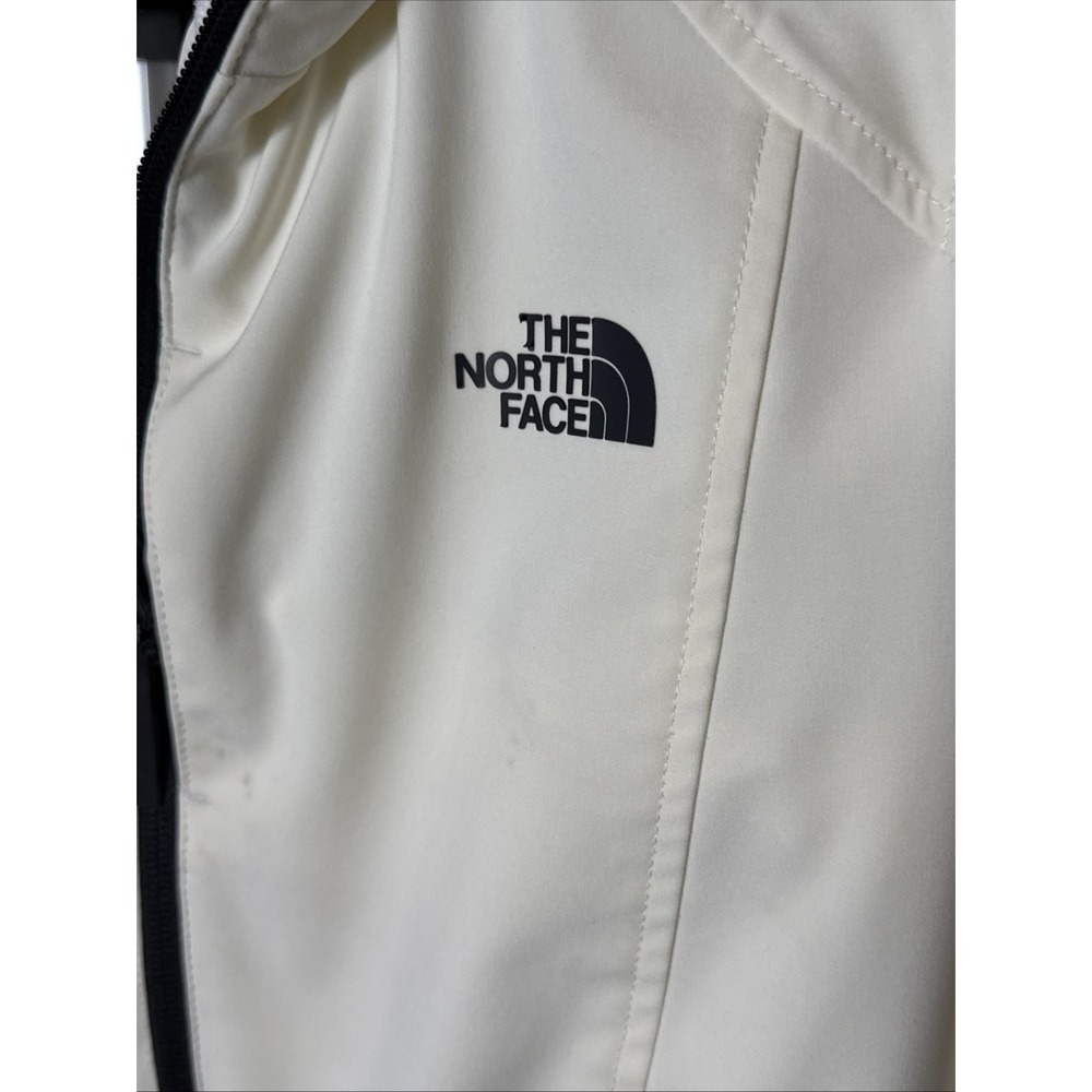 THE NORTH FACE Filled Ivory/Cream Jacket Primaloft Small Full Zip Windwall - Picture 3 of 11